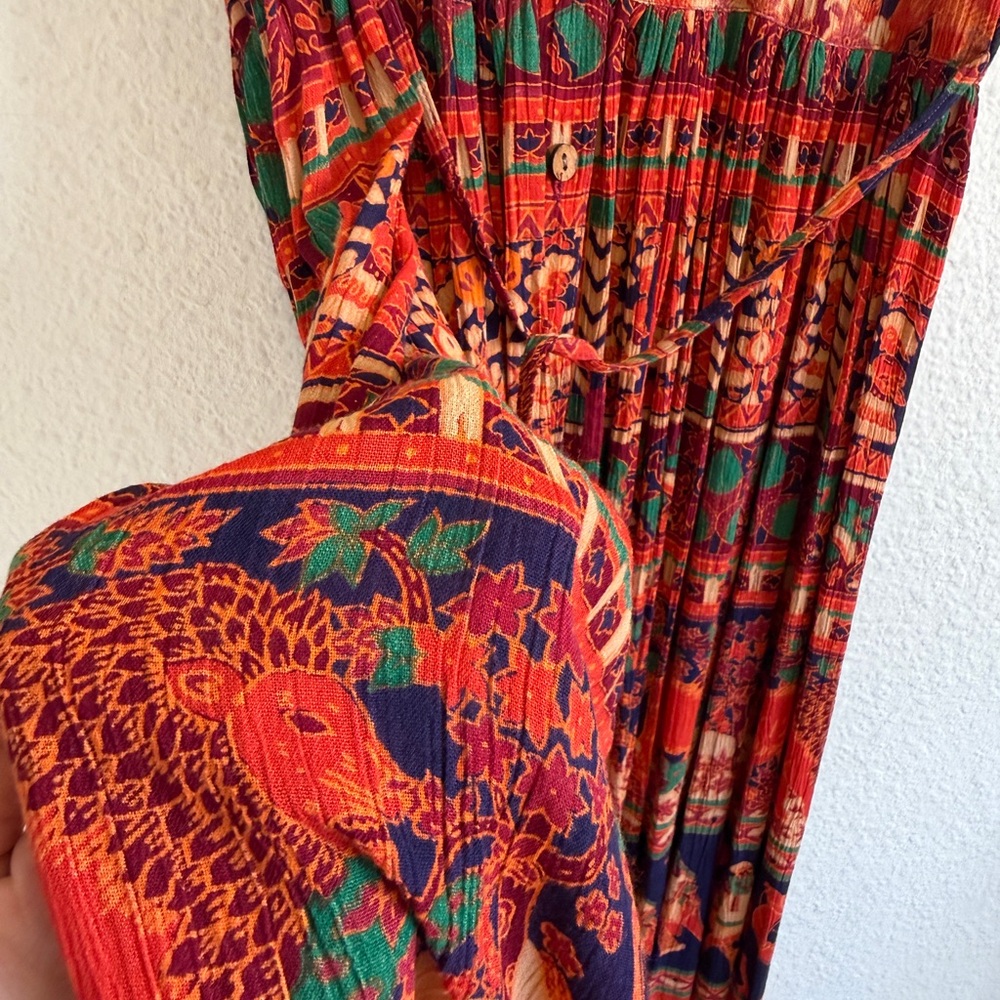 Jasmine by K.V.M Boho Elephant Maxi Dress-Size M-NWT - Picture 3 of 9
